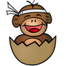 Hatching Monkey Logo